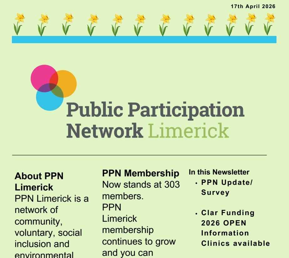 PPN Limerick Newsletter 17.04.2026